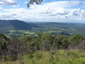 Ausblick über die weite Landschaft