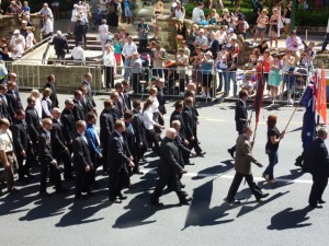 Straßenparade zum ANZAC Day