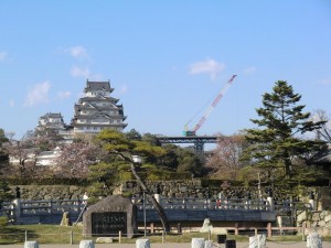 Schloß Himeji - mit Baustelleneinrichtung